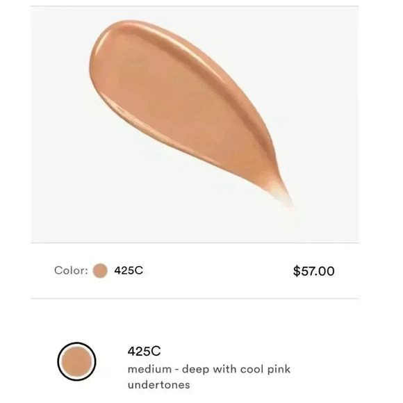 Lancome Teint Idole Ultra Wear Care and Glow Foundation 425C 1 FL OZ - Picture 3 of 3